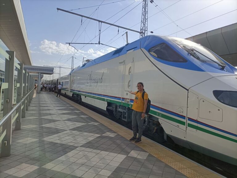 Afrosiyob, Uzbekistan _ Train in Uzbekistan