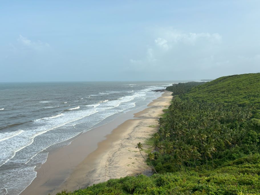 Bhogawe Beach as seen from Nivati Fort