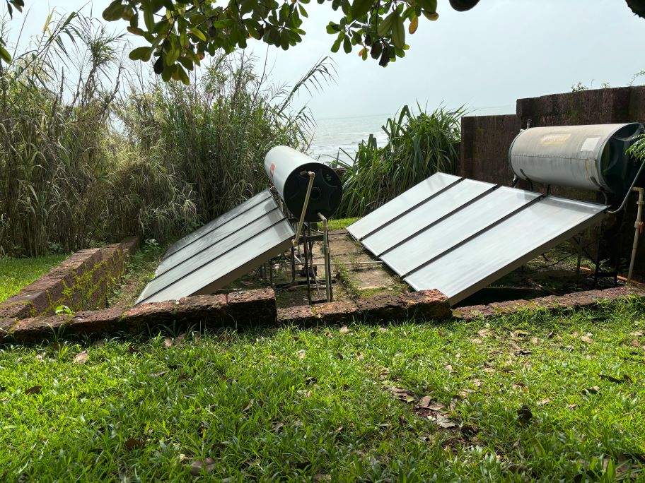 Solar panels ensuring green energy in the property