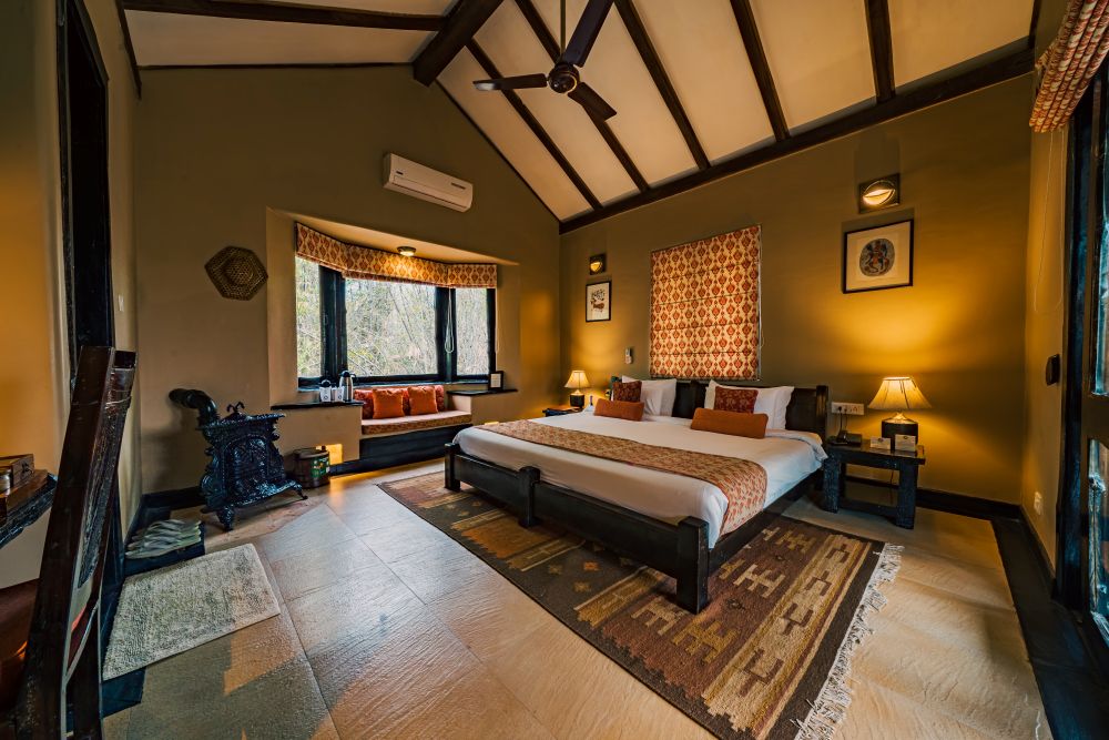 Interiors of the room - King's Lodge Bandhavgarh